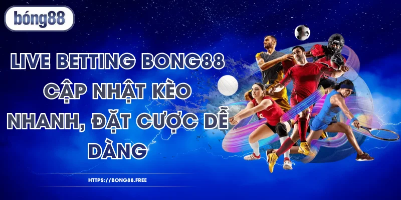 Live Betting BONG88 - Cập Nhật Kèo Nhanh, Đặt Cược Dễ Dàng